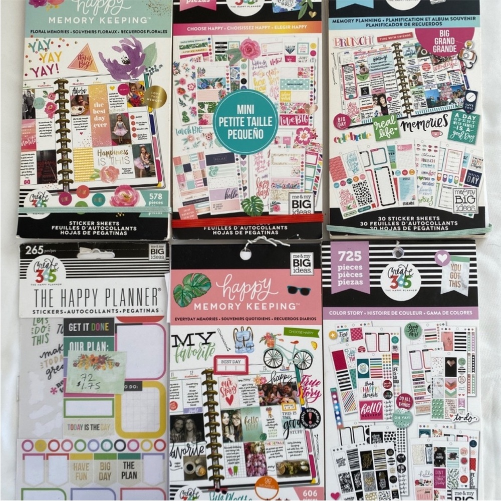 The Happy Planner + more sticker books and washi tape